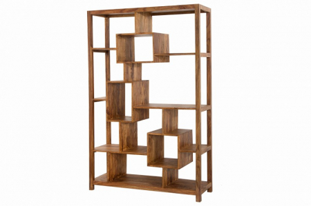 Biblioteci & rafturi - Raft din lemn Sheesham Makassar, 180 cm