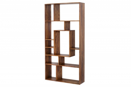 Biblioteci & rafturi - Raft din lemn Sheesham Makassar II, 180 cm - Copie