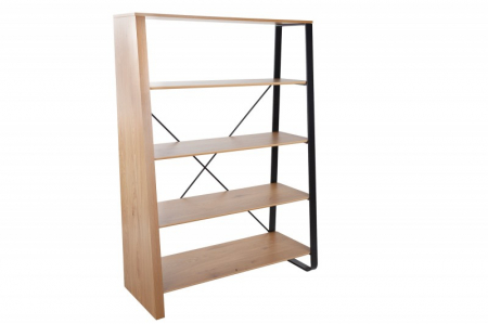 Biblioteci & rafturi - Raft din MDF înfoliat și cadre metallic Studio, 155 cm
