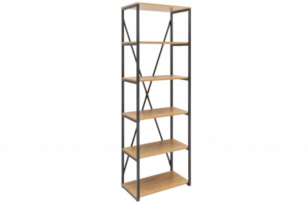 Biblioteci & rafturi - Raft din MDF înfoliat și cadre metallic Studio, 180 cm