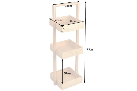 Raft LAGOON SPA din bambus, 75 cm [7]