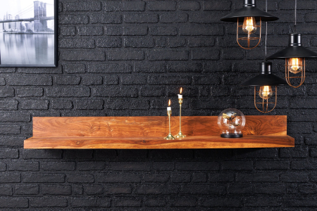 Raft pentru perete MAKASSAR din lemn sheesham, 140 cm [2]