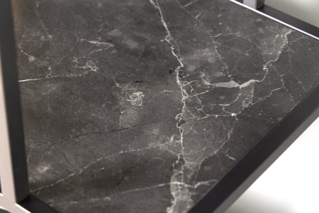 Raft pentru perete SLIM LINE cu aspect de marmura antracit, 75x90 cm [5]