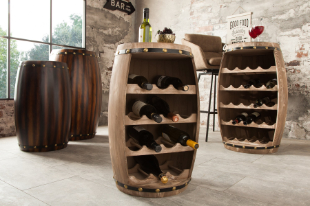 Raft pentru vin BODEGA din lemn de brad, 60 cm [1]