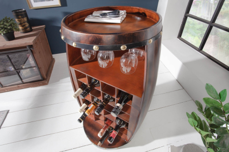 Raft pentru vin BODEGA din lemn masiv de brad, 100 cm [3]