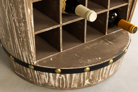 Raft pentru vin BODEGA din lemn masiv de brad, 100 cm [7]