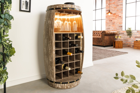 Raft pentru vin BODEGA din lemn masiv de brad, 100 cm [1]