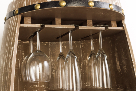 Raft pentru vin BODEGA din lemn masiv de brad, 100 cm [4]