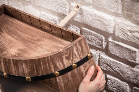 Raft pentru vin BODEGA din lemn masiv de brad, 80 cm [4]