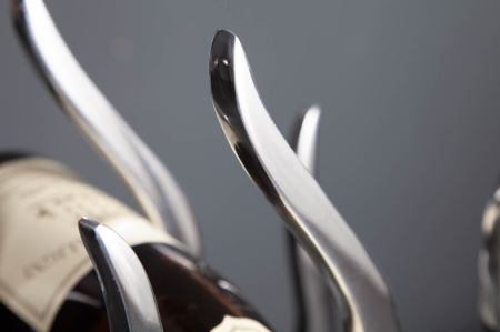 Raft pentru vin FLAMES din aluminiu, L 93 cm [4]