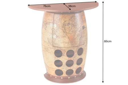 Raft pentru vin SEVEN SEAS, 80 cm [6]