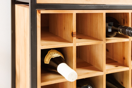 Raft pentru vin SEVEN SEAS din lemn de pin, 120 cm [5]