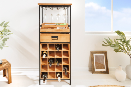 Raft pentru vin SEVEN SEAS din lemn de pin, 120 cm [1]