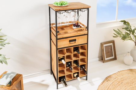 Raft pentru vin SEVEN SEAS din lemn de pin, 120 cm [3]