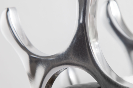 Raft pentru vinuri pentru 10 sticle, aluminiu argintiu [6]