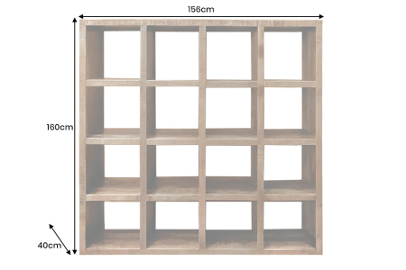 Raft RON CRAFT din lemn de mangom 160x156 cm [8]