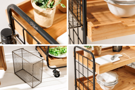 Raft SEVEN din lemn de pin, 80 cm [10]