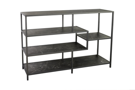 Dining - Raft SLIM LINE cu aspect de marmura antracit, 115x80 cm