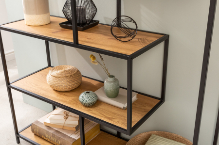 Raft SLIM LINE din lemn de stejar, 185x115 cm [5]