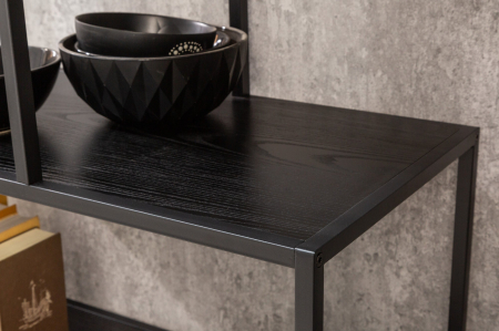 Raft SLIM LINE din lemn de stejar negru, 185x115 cm [4]