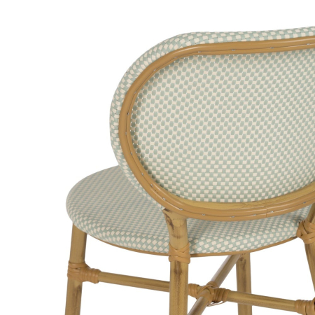 Scaun de exterior aquamarine din  aluminiu-textilena 47 x 60 x 79 cm [9]