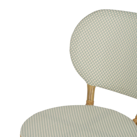 Scaun de exterior aquamarine din  aluminiu-textilena 47 x 60 x 79 cm [6]