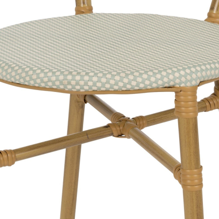 Scaun de exterior aquamarine din  aluminiu-textilena 47 x 60 x 79 cm [8]