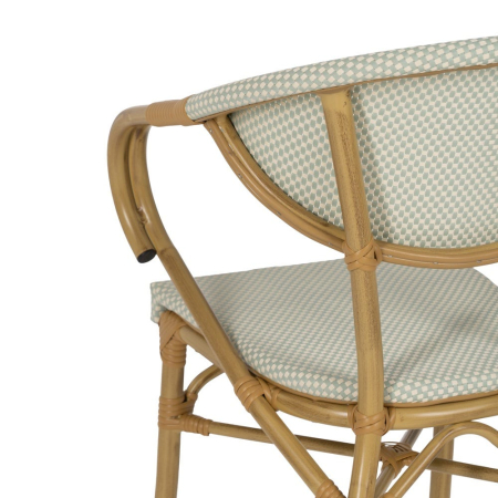 Scaun de exterior aquamarine aluminiu-textilena 57 x 58,50 x 82 cm [11]