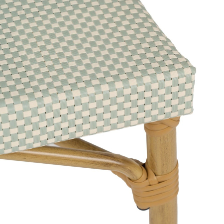 Scaun de exterior aquamarine aluminiu-textilena 57 x 58,50 x 82 cm [9]
