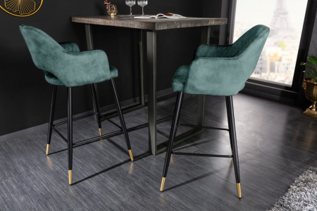 Scaun bar Paris cu tapterie din catifea [3]