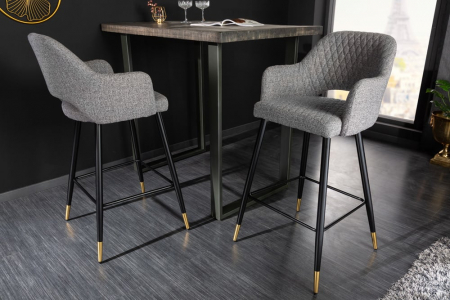 Scaun bar Paris cu tapterie din tesatura structurala [2]