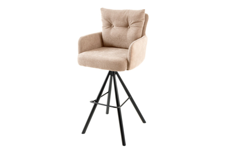 Scaune - Scaun bar rotative BIG GEORGE din catifea sampanie 