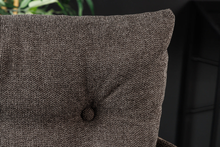 Scaun bar rotative BIG GEORGE din catifea taupe  [3]