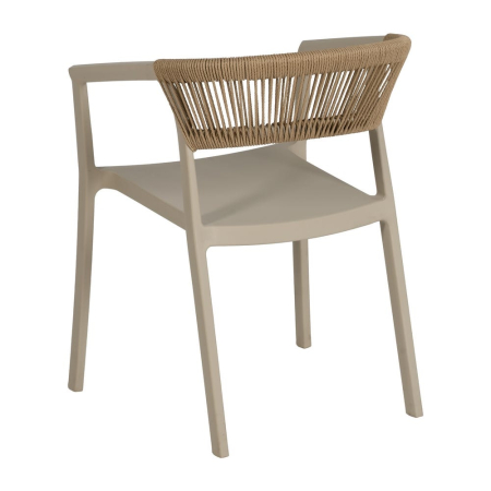 Scaun de exterior  bej 56 x 52 x 76 cm [5]