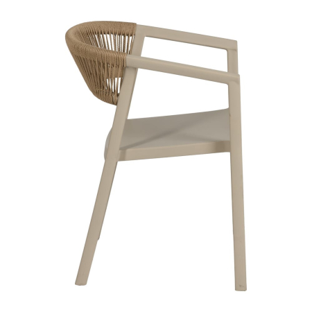 Scaun de exterior  bej 56 x 52 x 76 cm [4]