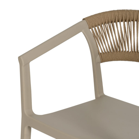 Scaun de exterior  bej 56 x 52 x 76 cm [6]