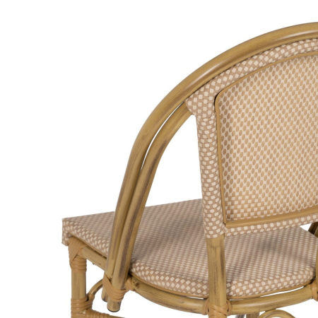 Scaun de exterior bej din aluminiu și textilenă 50 x 54 x 85 cm [11]