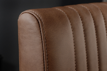 Scaun BIG ASTON din piele vintage maro [3]