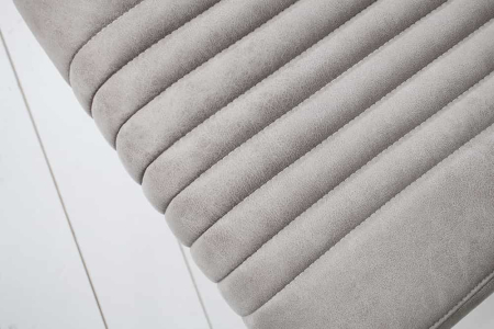 Scaun cantilever BIG ASTON cu cotiere din microfibră gri piatră [6]