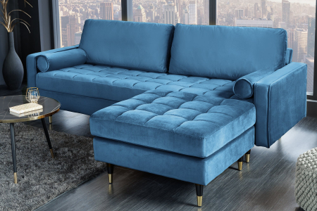 Scaun COZY VELVET 80 cm catifea aqua [3]