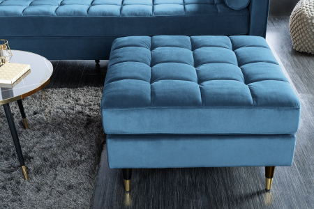Scaun COZY VELVET 80 cm catifea aqua [4]