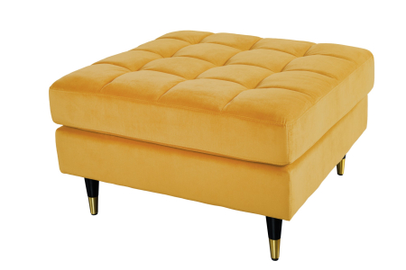 Scaune - Scaun COZY VELVET 80 cm catifea galben muștar