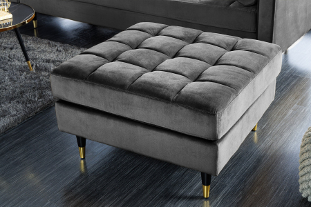 Scaun COZY VELVET 80 cm, catifea gri [2]