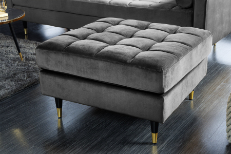 Scaun COZY VELVET 80 cm, catifea gri [5]