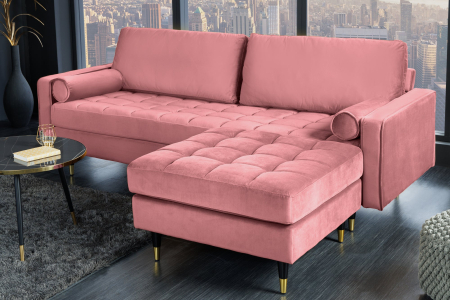Scaun COZY VELVET 80 cm catifea roz închis [3]