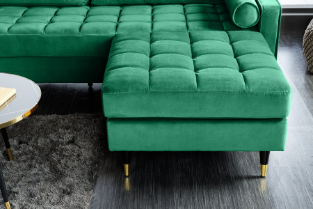 Scaun COZY VELVET 80 cm verde smarald [5]
