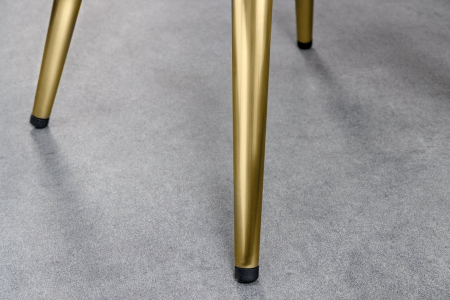 Scaun de bar INDUSTRIAL din metal mat auriu, 73-81 cm [7]