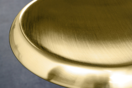 Scaun de bar INDUSTRIAL din metal mat auriu, 73-81 cm [8]