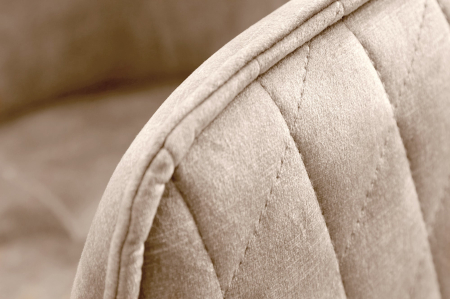 Scaun de birou EUPHORIA din catifea grej, 47-56 cm [5]