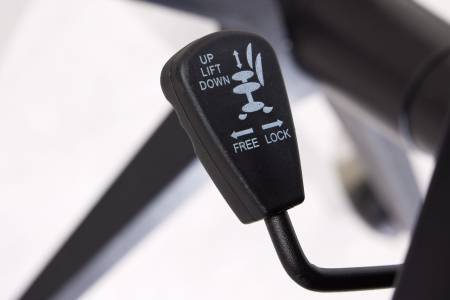 Scaun de birou LAZIO din piele artificiala neagra, 48-58 cm [7]